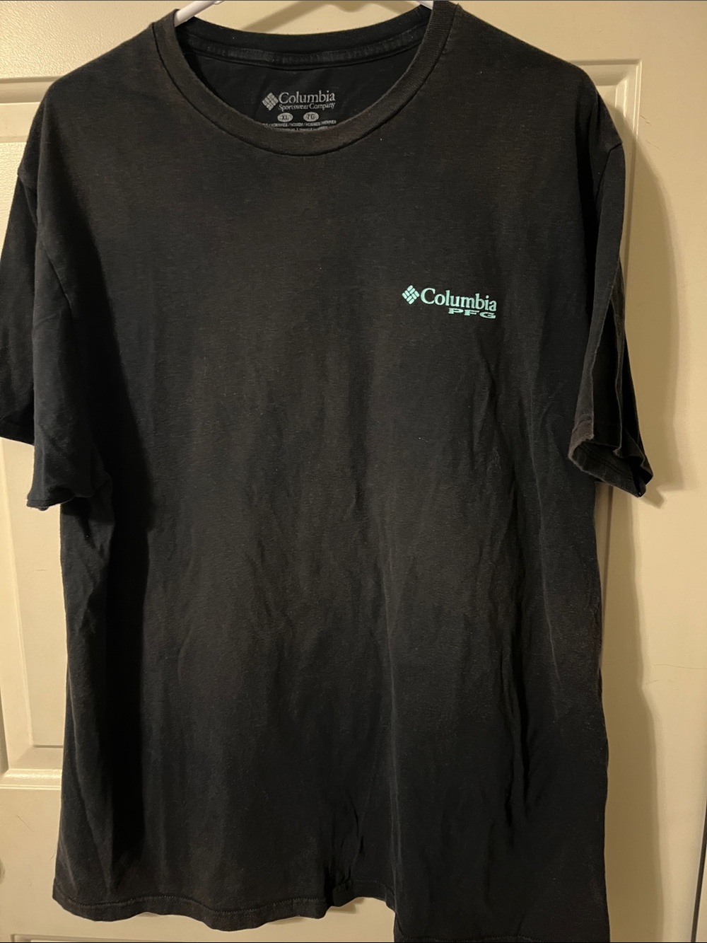Columbia Black Short-Sleeve Tee with Mint Logo